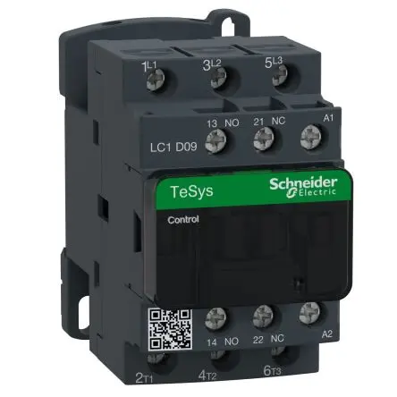 Produktfoto 1 von Schneider Electric LC1D Schütz 400V ac-Spule, 3-polig, 690V ac / 9 A 415V 4 kW 3 Schließer Motorsteuerung,
