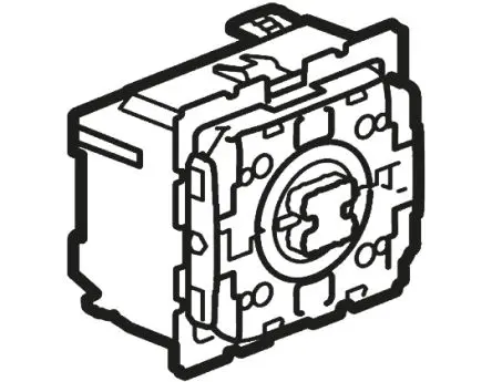 Produktfoto 1 von Legrand Celiane Jalousie-/Rolladenschalter Grau 6A T. 40 mm H. 45 mm B. 45mm IP41