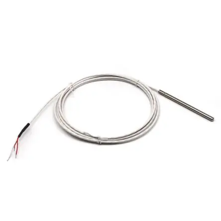 Produktfoto 1 von Prosensor Pt100 Temperatursensor Edelstahl Ø 6 mm 3 x 100 mm Class A, -50 °C → 250 °C, 1 m Leitung