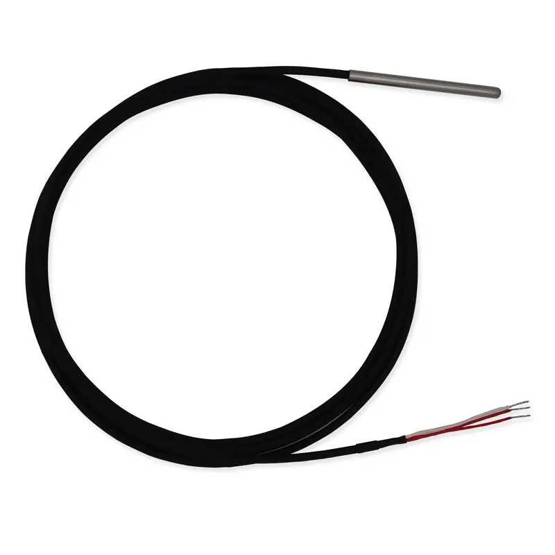 Produktfoto 1 von Prosensor PT100 Temperatursensor Edelstahl Ø 4mm x 50mm, -50°C → +250°C, 1m Leitung