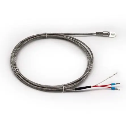 Produktfoto 1 von Prosensor Pt100 Temperatursensor Edelstahl Ø 6 mm 3 x 2 m Class A, -50 °C → 450 °C, 2 m Leitung