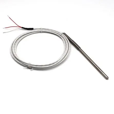 Produktfoto 1 von Prosensor Widerstands-Temperaturfühler (RTD) Temperatursensor Edelstahl Ø 6 mm 3 x 100 mm Class A, -50 °C → 250 °C, 3 m