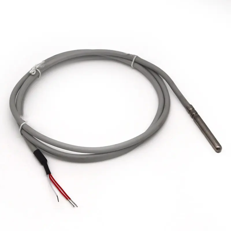 Produktfoto 1 von Prosensor PT100 Temperatursensor Edelstahl Ø 6mm x 50mm, -50°C → +180°C, 3m Leitung