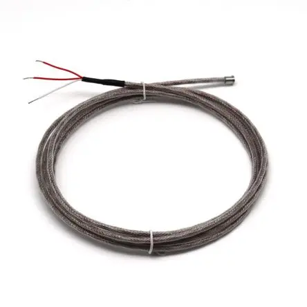 Produktfoto 1 von Prosensor Pt100 Temperatursensor Edelstahl Ø 6 mm 3 Class A, -50 °C → 250 °C, 2 m Leitung