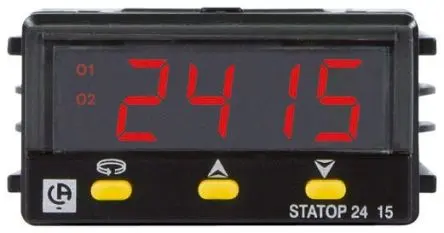 Produktfoto 1 von Pyro Controle STATOP 48 PID Temperaturregler Panel, 2 x Relais Ausgang/ Thermoelement Eingang 260V ac PID