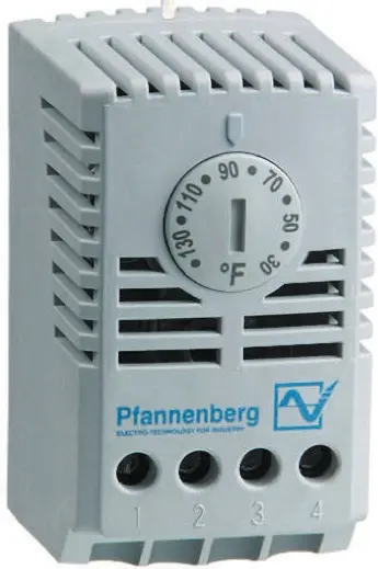 Produktfoto 1 von Pfannenberg FLZ Schaltschrank-Thermostat Wechsler, 60 °C, 0 °C 100/250 V ac