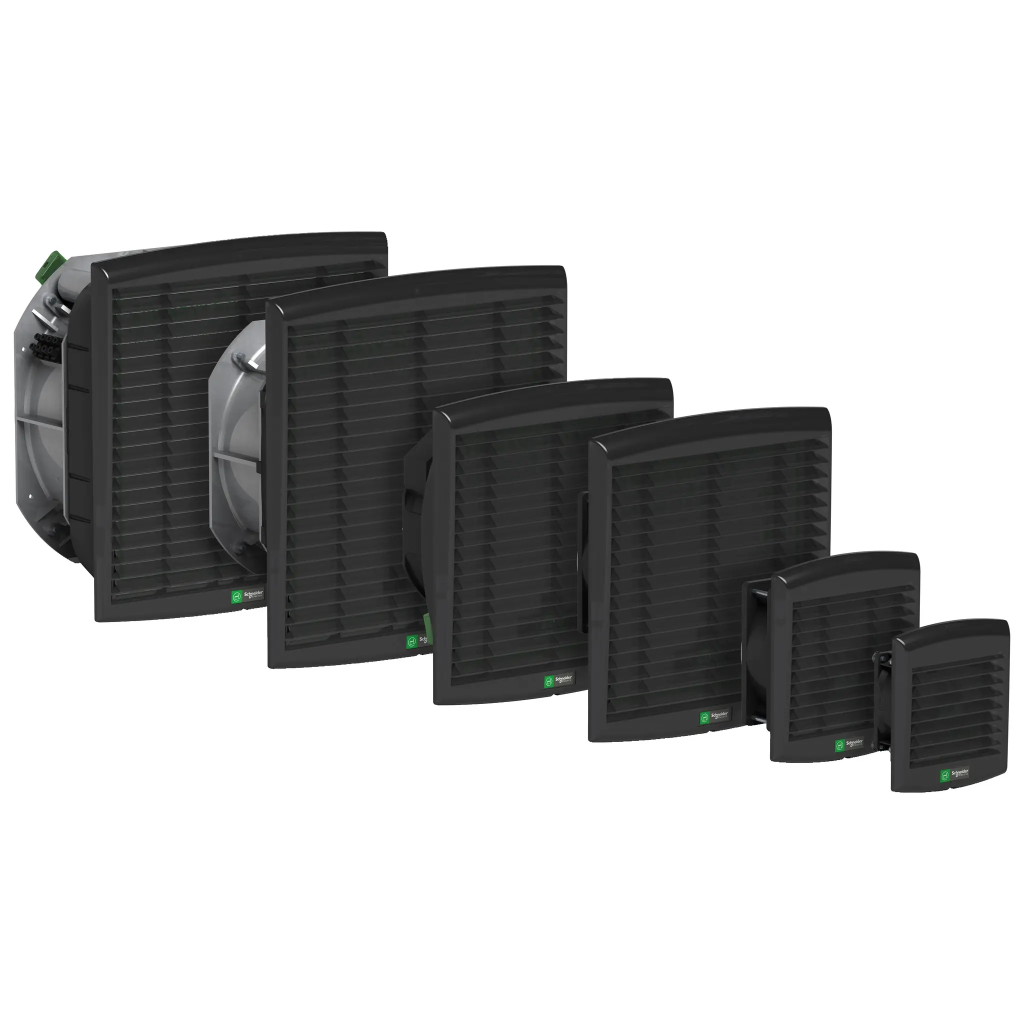 Schneider Electric ac Filterlüfter, 46 → 49dB, 175 → 253 V, 15W, 85m³/h, 170 x 150mm, IP54