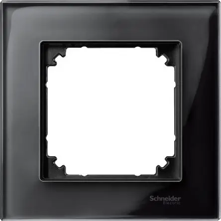 Schneider Electric M-Elegance glass Steckdose 1-fach Innen Glas Schwarz