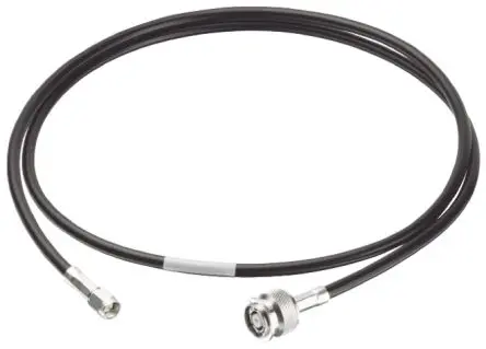 Produktfoto 1 von Huber+Suhner Reverse TNC Koaxialkabel Stecker, 50 Ω Stecker, 1 m, RP-TNC / SMA, Blau, Schwarz