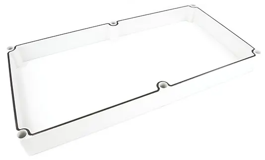 Produktfoto 1 von Fibox Typ Gehäuserahmen B. 280 mm H. 50 mm L. 560 mm EK-Gehäuse Polycarbonat Grau