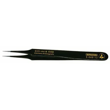 Produktfoto 1 von Bernstein Edelstahl Pinzette, 110mm, Spitze Spitz Antimagnetisch 1-teilig ESD-Sicherheit