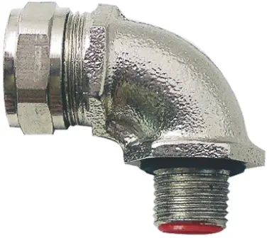 Adaptaflex SPL Messing vernickelt Kabelrohr Befestigung M25 25 mm Silber Vernickelt-Finish IP0