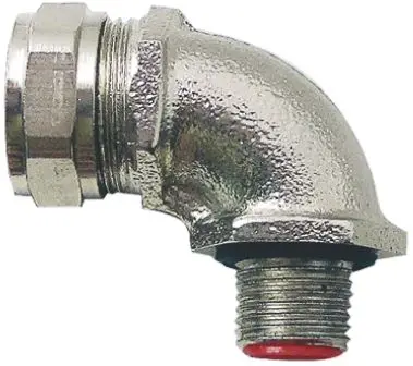 Produktfoto 1 von Adaptaflex Adaptaflex Messing Kabelrohr Befestigung Anschlusstück M25 25 mm Silber Messing vernickelt-Finish IP0