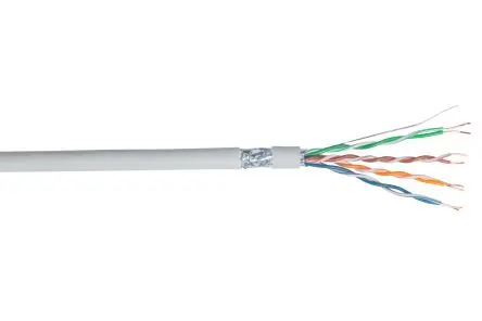 Multimedia Connect MMC Cat5e Ethernet-Kabel, 305 m, Grau Abgeschirmt Geschirmt, Aussen ø 5.8 mm Außen-ø , Raucharm