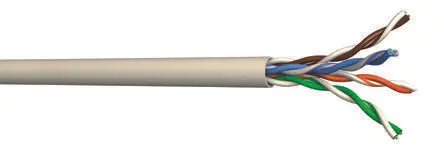 Multimedia Connect MMC Cat5e Ethernet-Kabel, 305 m, Grau Ungeschirmt Ungeschirmt, Aussen ø 5.5 mm Außen-ø , Raucharm