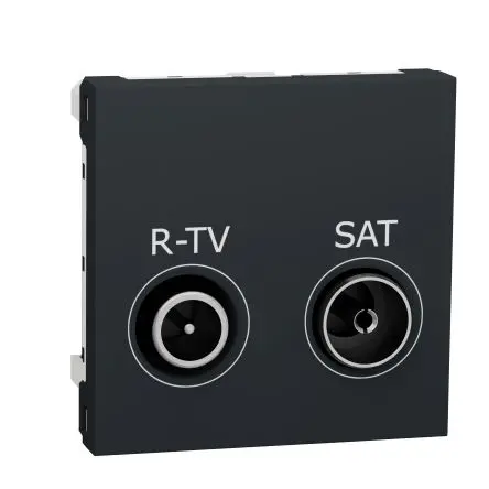 Produktfoto 1 von Schneider Electric Unica Steckdose Thermoplast Anthrazit