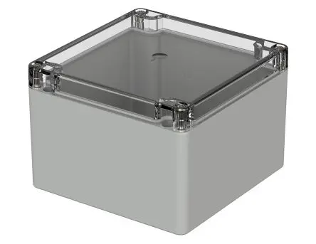 Produktfoto 1 von Bopla Euromas; Gehäuse; Polycarbonat; Grau Geflanscht IP65 Breite 120 mm Höhe 85 mm Länge 122 mm