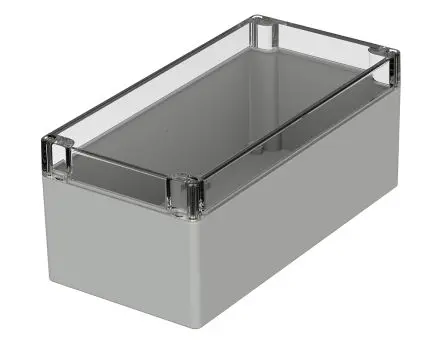 Produktfoto 1 von Bopla Euromas; Gehäuse; Polycarbonat; Grau Geflanscht IP65 Breite 120 mm Höhe 100 mm Länge 240 mm