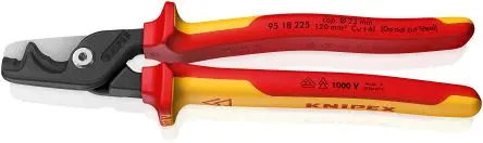 Produktfoto 1 von Knipex KNIPEX StepCut® XL VDE 1000V zugelassen Ohne abgeflachte Kante Schneider Schließer (NO) 225mm