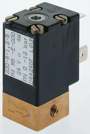 Produktfoto 1 von Bürkert, 2 Magnetventil 24V dc, Öffner M5