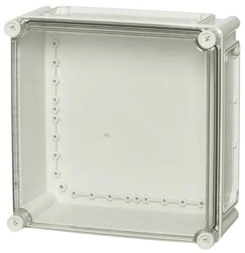 Produktfoto 1 von Fibox EK; Gehäuse; Polycarbonat; Grau Geflanscht; IK08 IP40, IP66 Breite 280 mm Höhe 180 mm Länge 280 mm