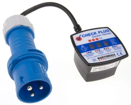 Produktfoto 1 von Martindale CP-201 Steckdosentester 16A, 230V ac 3-Pin, 300V, CAT III