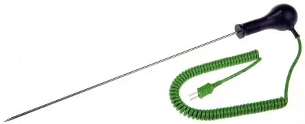 Produktfoto 1 von RS PRO Temperatursensor, Typ K, Nadel x 300 mm Nadel, Ø 3.3 mm, max.Temp 250 °C