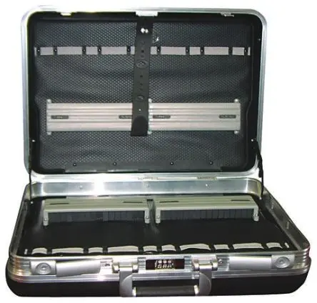 Produktfoto 1 von Sgos Kunststoff Werkzeugkoffer Schwarz, L. 465 mm B. 352mm H. 215, 5.8 kg, Schlüssel, Kombi