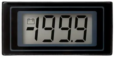 Produktfoto 1 von Lascar DPM 125 RS Digitales Spannungsmessgerät DC LCD-Anzeige 3.5-stellig bis 2000 V / ±1 %, 45 mm, 22.2 mm, 9 mm