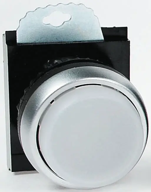 Produktfoto 1 von BACO BACO Drucktastenkopf Ø 22 mm, Gelb Rastung Rund Rund Kunststoff, IP66