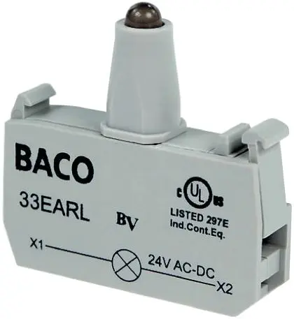 BACO BACO Lichtblock Anzeigenblock LED Rot beleuchtet 230V Schraubanschluss