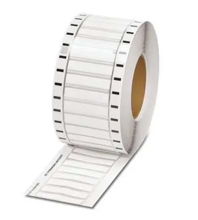 Produktfoto 1 von Phoenix Contact WMS-2 HF Schrumpfschlauch, Polyolefin Weiß, Ø 6.4 mm Schrumpfrate 2:1, Länge 30mm