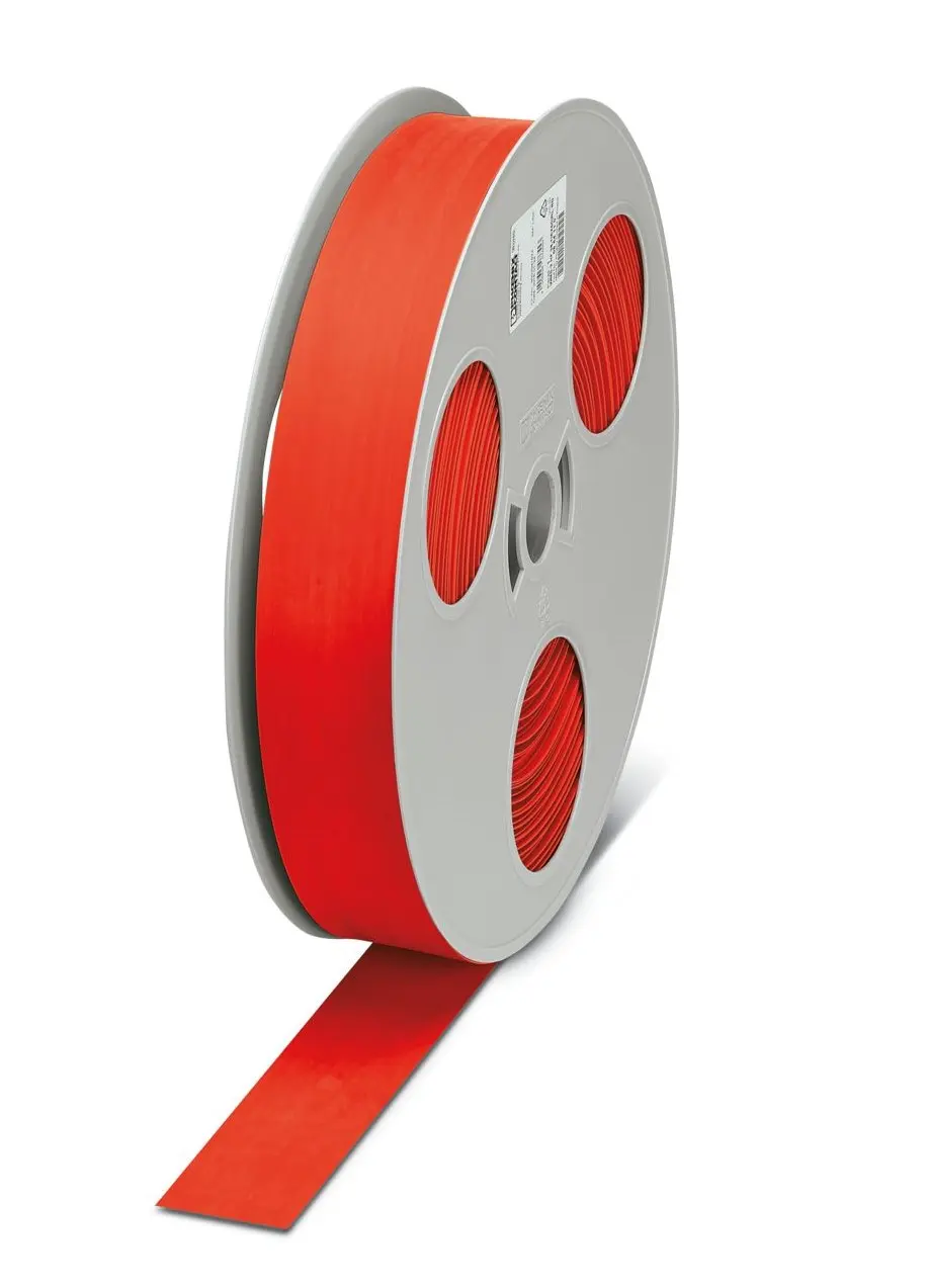 Produktfoto 1 von Phoenix Contact WMS-2 HF Schrumpfschlauch, Polyolefin Rot, Ø 38.1 mm Schrumpfrate 2:1, Länge 80m