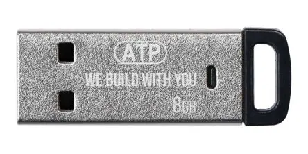 Produktfoto 1 von ATP 8 GB MLC USB-Flash-Laufwerk, USB 3.2, B600Sc Industriequalität