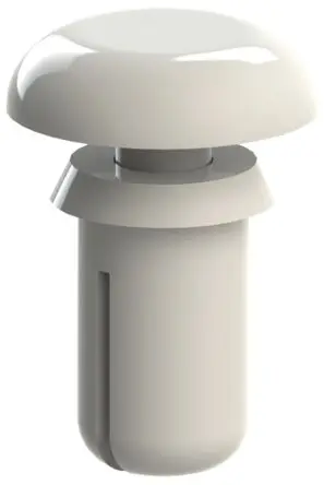 Essentra Schnappverschluss Niet, Ø 3.5 mm x 6.1 mm, Nylon, min. 2.1 mm, max. 3 mm