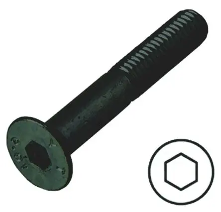 Produktfoto 1 von RS PRO Innensechskant Senkkopf Innensechskantschraube, Stahl glatt, M3, M3 6 mm