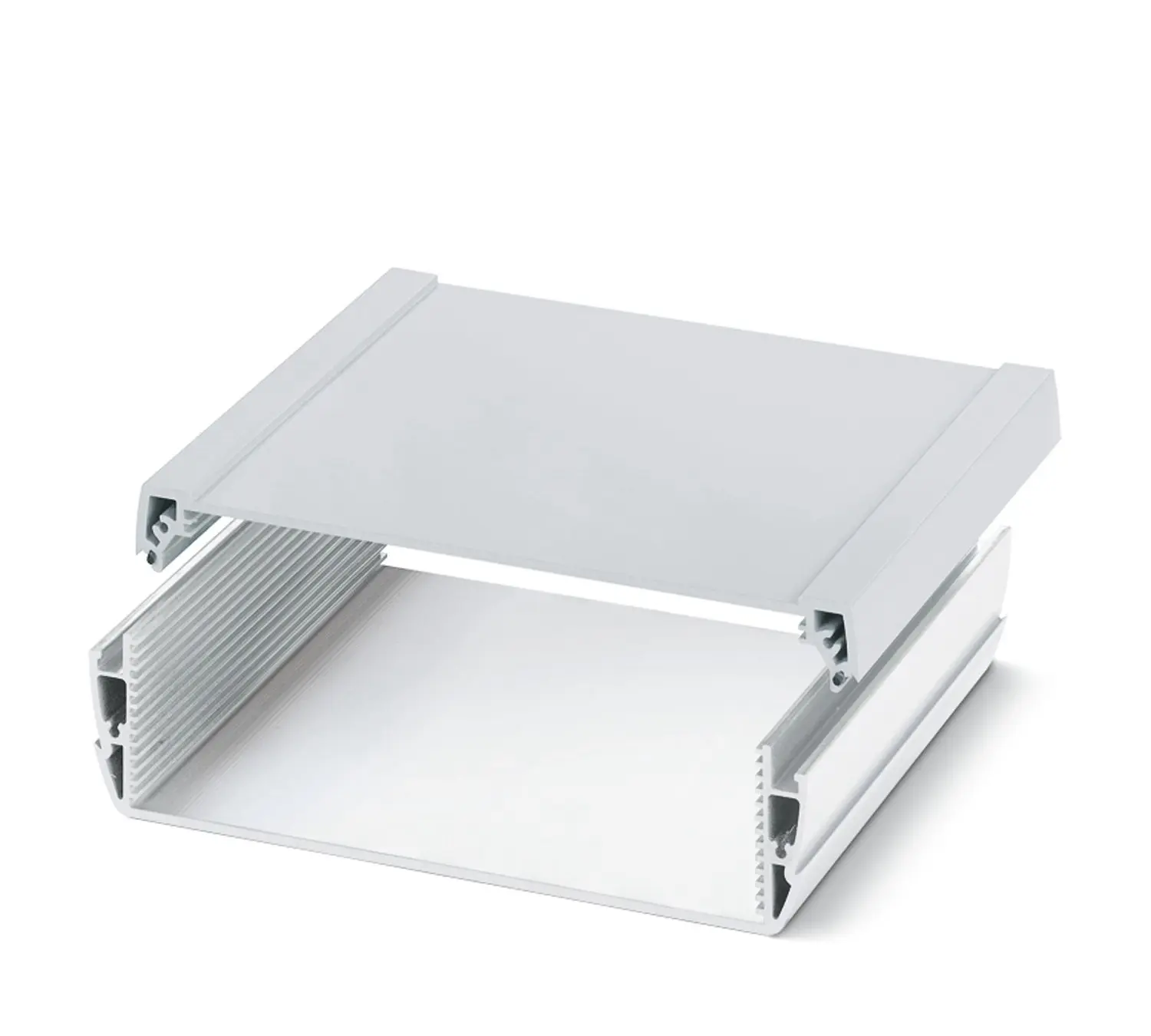 Produktfoto 1 von Phoenix Contact HC-ALU Leiterplattengehäuse, Aluminium 48 mm, 161 mm 187 mm