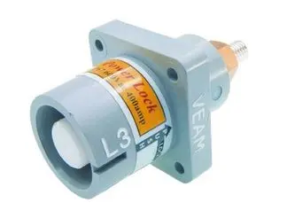 Produktfoto 1 von ITT Cannon Veam Powerlock Leistungssteckverbinder Grau, 1kV 1 / 400A, Panel IP65, IP67