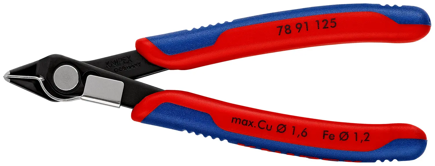 Produktfoto 1 von Knipex Super Knips® Glatt Kneifzange Schließer (NO) 125 mm / Backen 10mm, Schneidleistung 1.6 mm