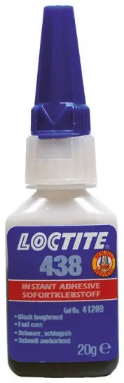 Produktfoto 1 von Loctite Loctite 438 Sekundenkleber Cyanacrylat Flüssig Schwarz, Flasche 20 g