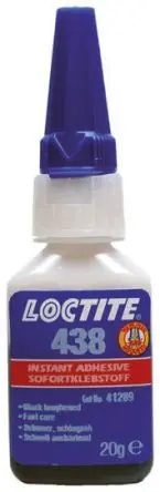 Produktfoto 1 von Loctite Loctite 438 Sekundenkleber Cyanacrylat Flüssig Schwarz, Flasche 20 g