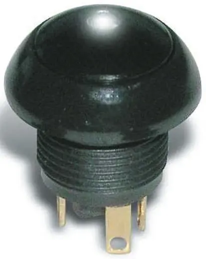 Produktfoto 1 von Otto P9 Druckschalter Schwarz Beleuchtet Tastend Panel Ø 20 mm, 1-poliger Umschalter / 5 A 28 V dc 115 V ac, IP68