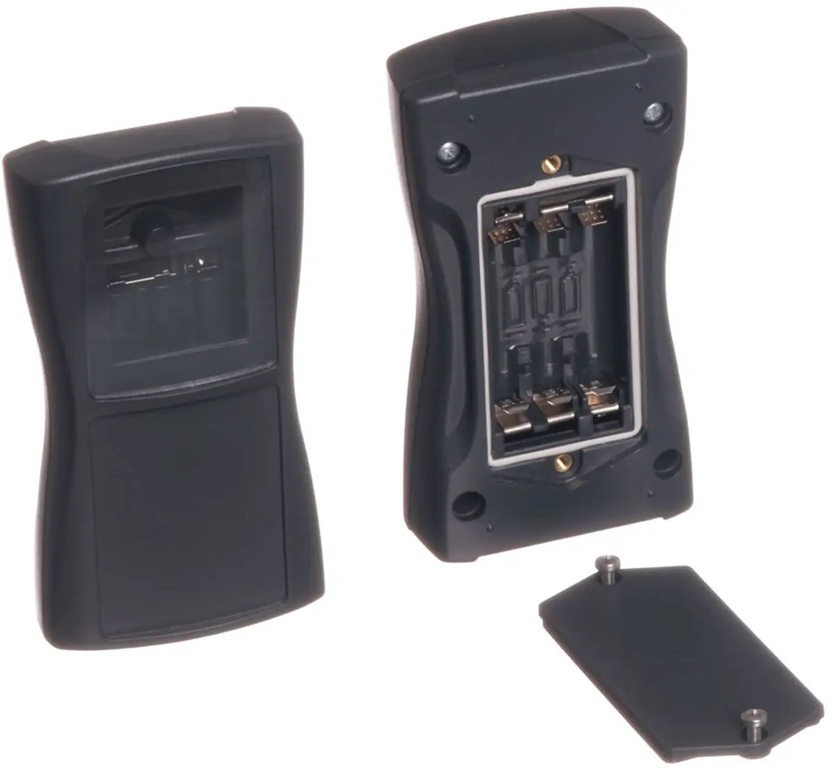 Produktfoto 1 von Bopla Serie BOS-Streamline Tragbares Gehäuse, ABS, 64.9 mm Eingebautes Batteriefach Anzeige, 119.3 mm, H. 26.5 mm, Grau,