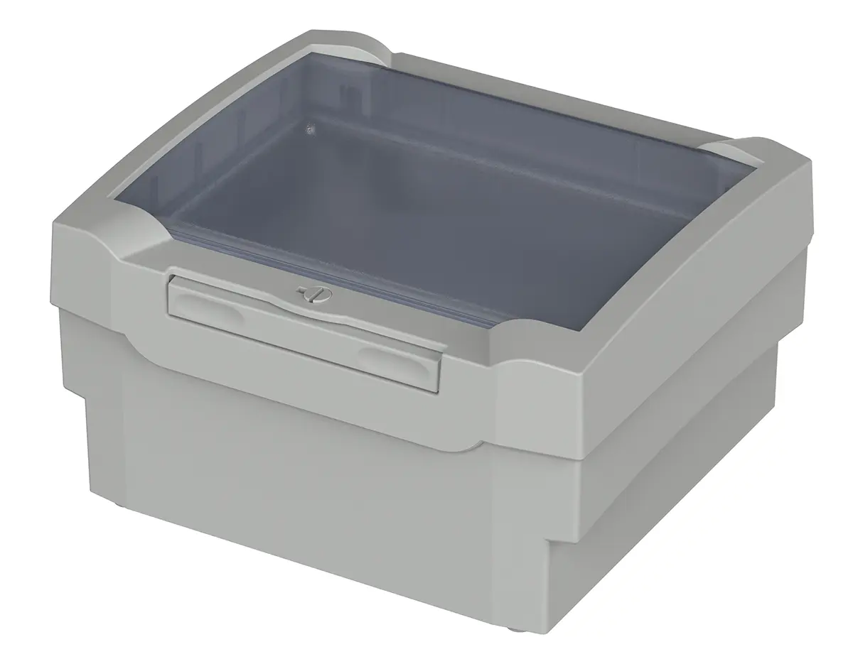 Produktfoto 1 von Bopla Bocard (Set) ABS Wandanschlusskasten Hellgrau IP65 Transparente Tür, HxBxT 179 mm, 199 mm x 106.5 mm