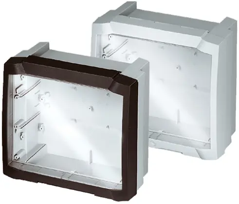 Produktfoto 1 von Bopla Bocard (Set) ABS Wandanschlusskasten Hellgrau IP65 Transparente Tür, HxBxT 204 mm, 229 mm x 116 mm