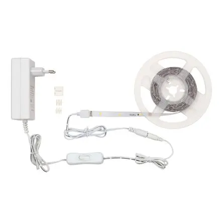 Produktfoto 1 von Bailey Electric & Electronics bv LED strip set LED-Streifen 4000k, Weiß, 3000 mm x 10 mm 12V dc 30LEDs/M, 750 lm/m IP20