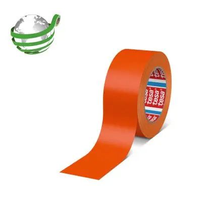 Produktfoto 1 von Tesa 4671 Acrylat Acrylbeschichtetes Gewebeband, Orange, Naturgummi-Kleber, Gummi, 0.28 mm x 50mm x 25 m, 70N/cm bis 140