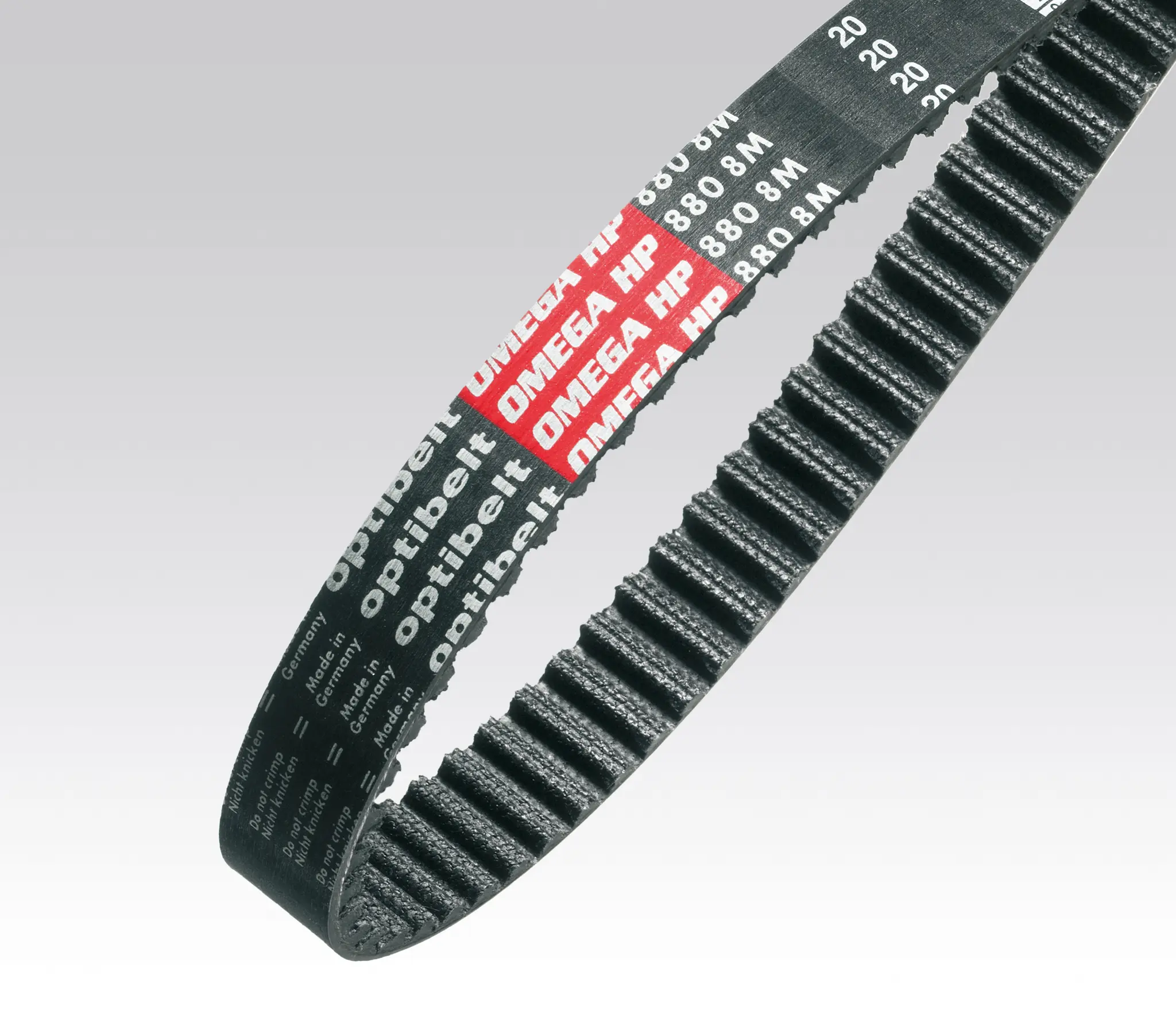 OPTIBELT Fiberglas Gummi Zahnriemen 133 Zähne 665 mm 25 mm, Teilung 5 mm