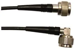 Radiall Cable Assembly Koaxialkabel Stecker, 50 Ω Stecker, 500 mm, Gerader Stecker / Typ N, Schwarz