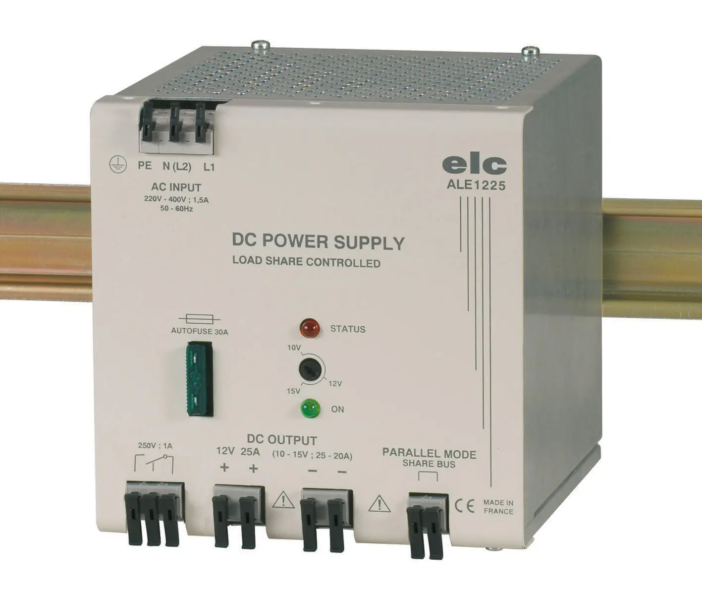 Produktfoto 1 von ELC ALE DIN RAIL DIN-Schienen Netzteil Getaktet 12V dc / 25A 300W 230V → 440V ac